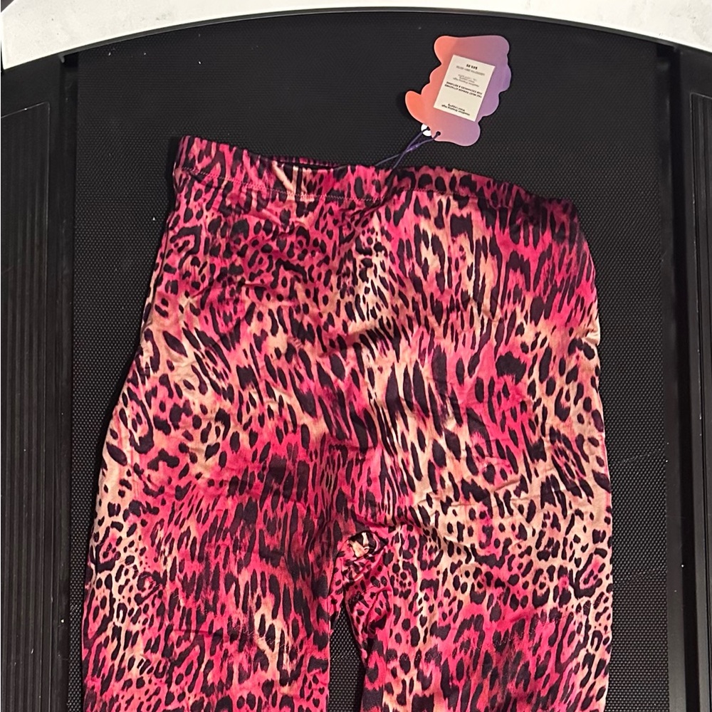 YITTY Pink and Purple Animal Print Leggings
